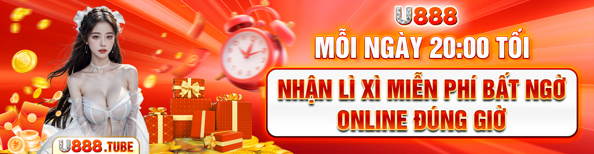 Mỗi Ngày 20:00 Tối Nhận Lì Xì Miễn Phí Bất Ngờ Online Đúng Giờ